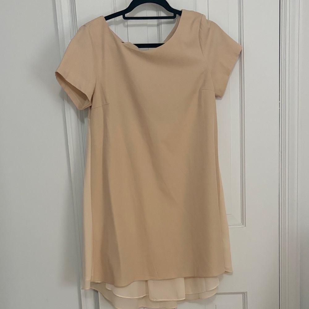 Umgee Cream Layered Mini Dress